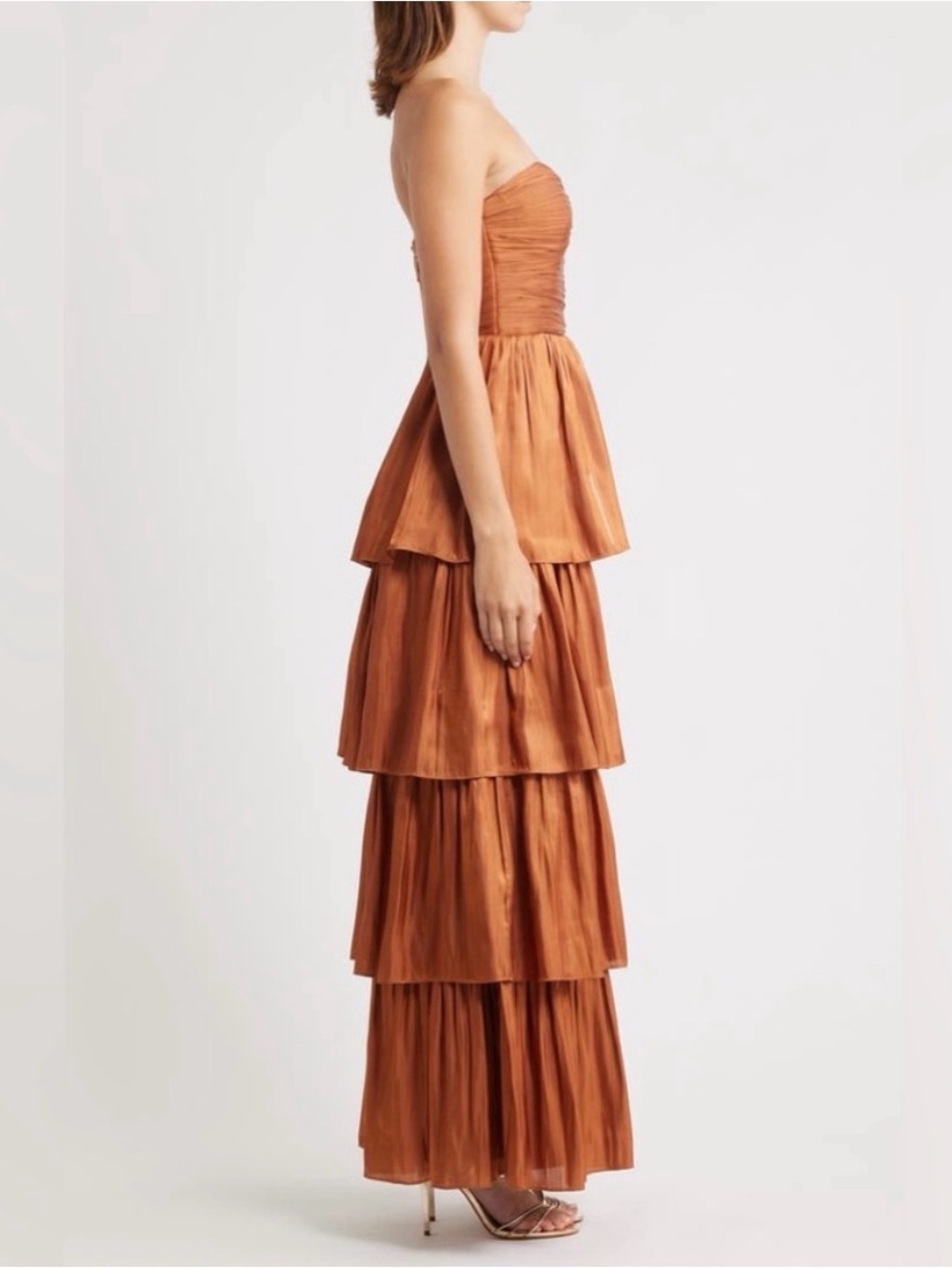 NWT Lulus Bella Strapless Tiered
Gown Sz Small - Picture 3 of 12